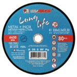 Круг отрезной 230х2.5х22.2 LUGAABRASIV для металла и нержавеющей стали LongLife