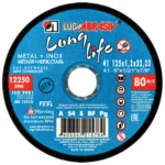 Круг отрезной 125х1.2х22.2 LUGAABRASIV для металла и нержавеющей стали LongLife