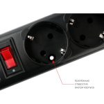 Сетевой фильтр Power Cube 5 розеток черный 3 м