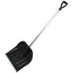 Лопата снеговая пластмассовая "Вьюга" (430х400мм) ал. планка