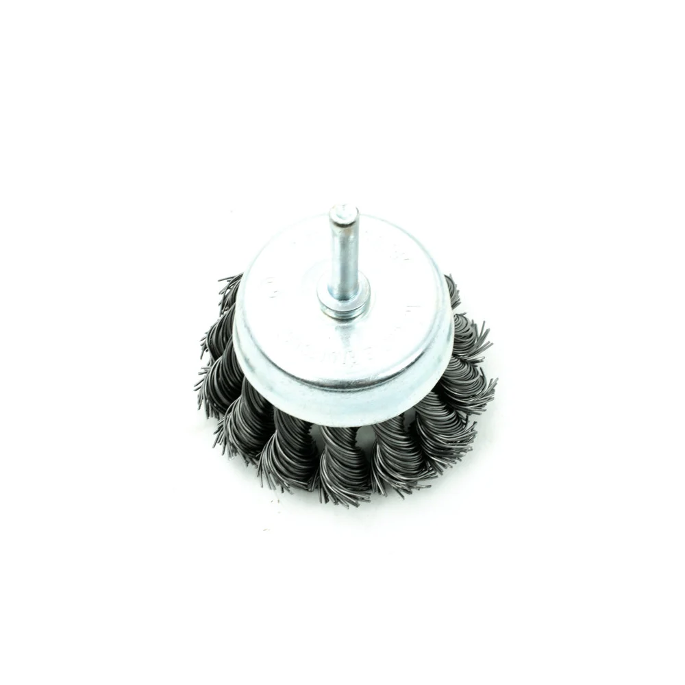 Кордщетка Bohrer для дрели (чашеобразная, витая жесткая 65мм, толщ. проволоки 0,5мм) 1 Кордщетка Bohrer для дрели (чашеобразная