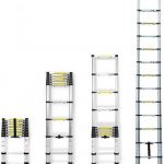 Лестница телескопическая стальная Алюмет ST 3.8 (13ступ., 3.8м)