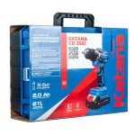 Дрель-шуруповерт аккумуляторный Katana CD3501 (21В,Бесщеточн.,2акк,2А/ч,Li-ion,10бит,кейс) 24 2А/ч