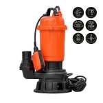 Насос дренажнo-фекальный Skiper WQ25-PRO (нож WILD CUT, 2500 Вт, 310 л/мин, чугун, попл.выкл) 3 Насос дренажнo-фекальный Skiper WQ25-PRO (нож WILD CUT