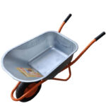 Тачка строительная BRADO 130 expert PRO (до 130 л, до 300 кг, 1x4.00-8, пневмо, ось 16*100) 10 ось 16*100)