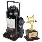 Домкрат гидравлический БелАК 12 т., двухштоковый 10 двухштоковый