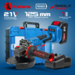 Углошлифмашина аккумуляторная KATANA BAG8081(1*4Ач,21В,бесщеточн,125х22мм,SDSкожух и гайка,рег.об.) 10 Углошлифмашина аккумуляторная KATANA BAG8081(1*4Ач