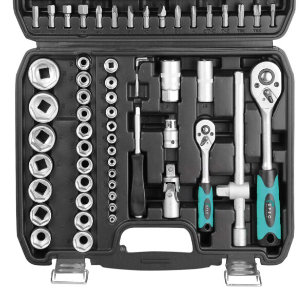 Набор головок и бит 94пр. SPEC (1/4", 1/2", 6 граней) (CK115-94) — изображение 4