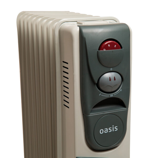 Радиатор масляный Oasis BB-20T (9 секций, 2000+400 Вт, до 20 м2, тепловентилятор) — изображение 6