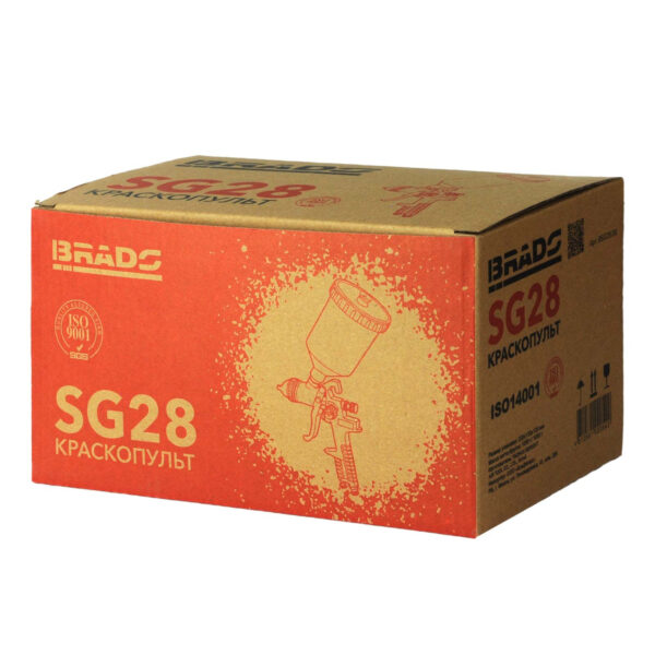 Краскопульт BRADO SG28 (HVLP; 1,4мм; 2-3,5бар;  600мл) — изображение 4