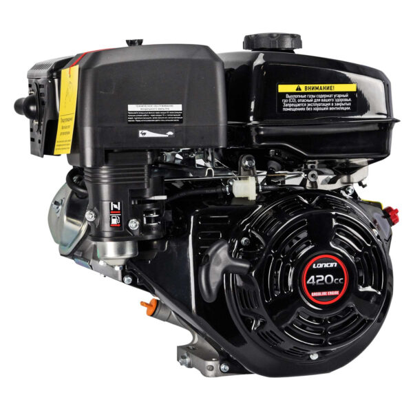 Двигатель бензиновый LONCIN G420F (15.0 л.с., 25*35 мм, ШЛИЦ) — изображение 4