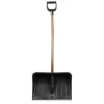 Лопата снеговая SKIPER 550x380 с крашеным эргоном. ал.чер. V-ручкой "Элита"