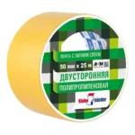Лента двусторонняя полипропиленовая Klebebander KPP525T 50ммх25м