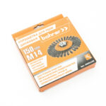 Кордщетка Bohrer для УШМ (дисковая, витая жесткая 150мм, толщ. проволоки 0,5мм, М14) 4 витая жесткая 150мм