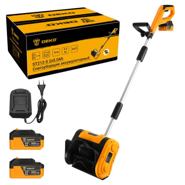 Снегоуборщик аккумуляторный DEKO ST212-5 (20В
