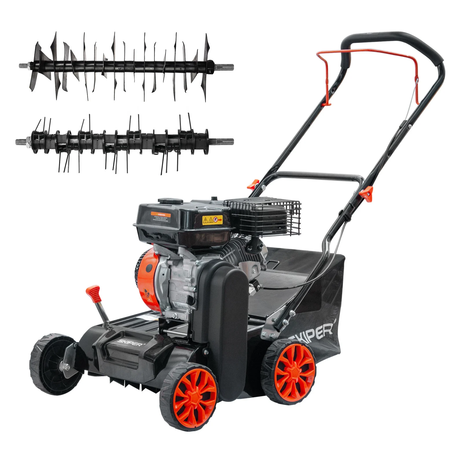 Аэратор-скарификатор Skiper AS400 (шир 40 см, 8 лс, 8 уров.обработки, ручн.привод, травосб.45 см) 1 Аэратор-скарификатор Skiper AS400 (шир 40 см