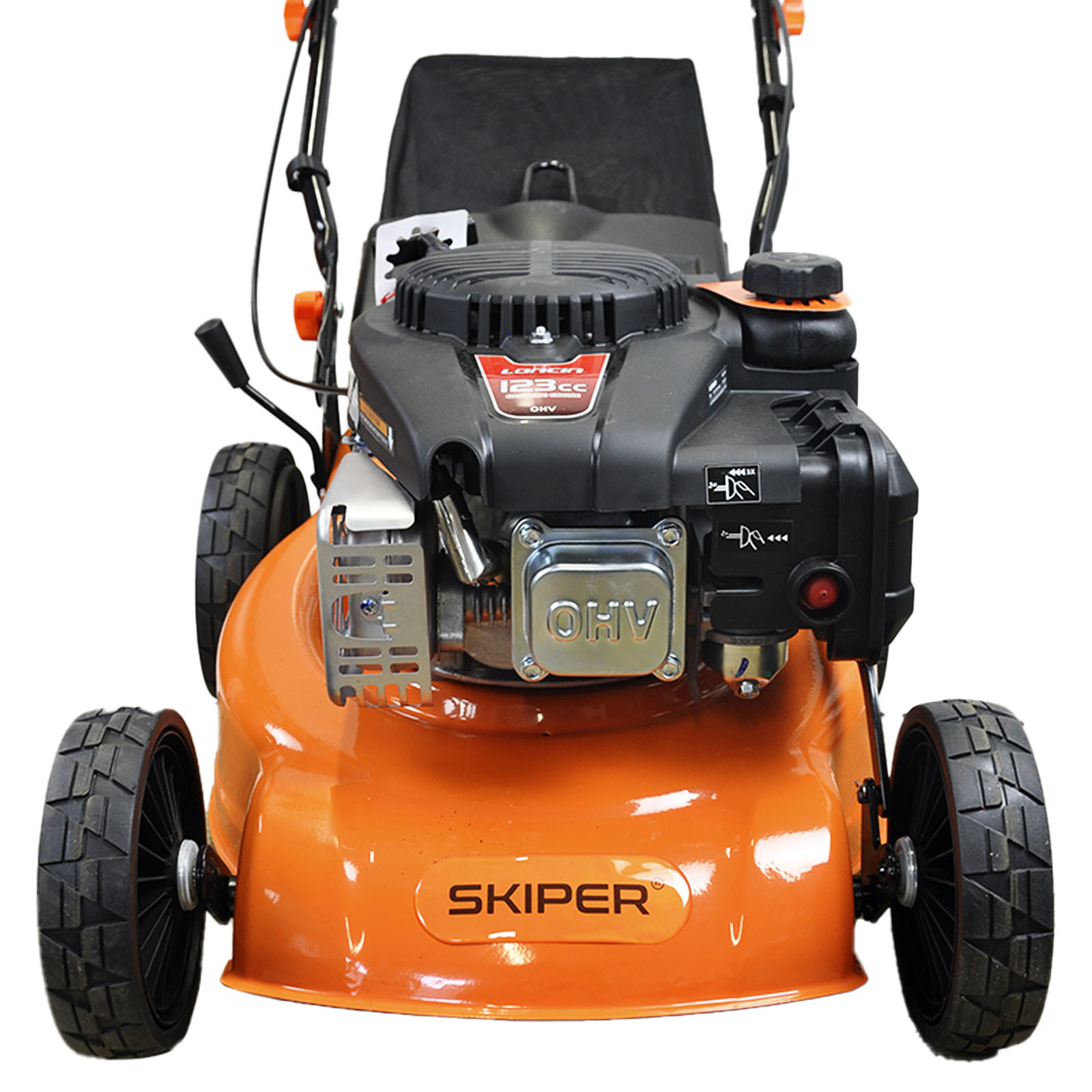 Газонокосилка бензиновая SKIPER GW402S (40 см, самоход, Loncin 3,5 лс, сталь.дека, травосб.45 л) 8 Газонокосилка бензиновая SKIPER GW402S (40 см, самоход, Loncin 3,5 лс, сталь.дека, травосб.45 л) — изображение 8