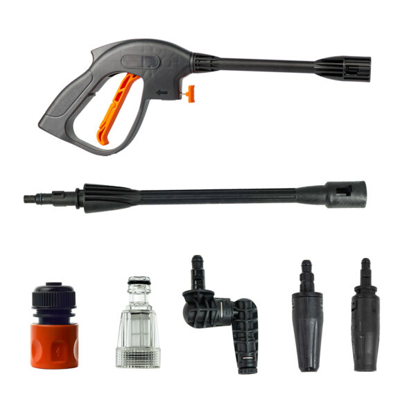 Мойка высокого давления SKIPER PM-165A (2200 Вт, 165 Бар, 360 л/ч, встр.пеноген, гряз. и угл.фрезы) — изображение 6