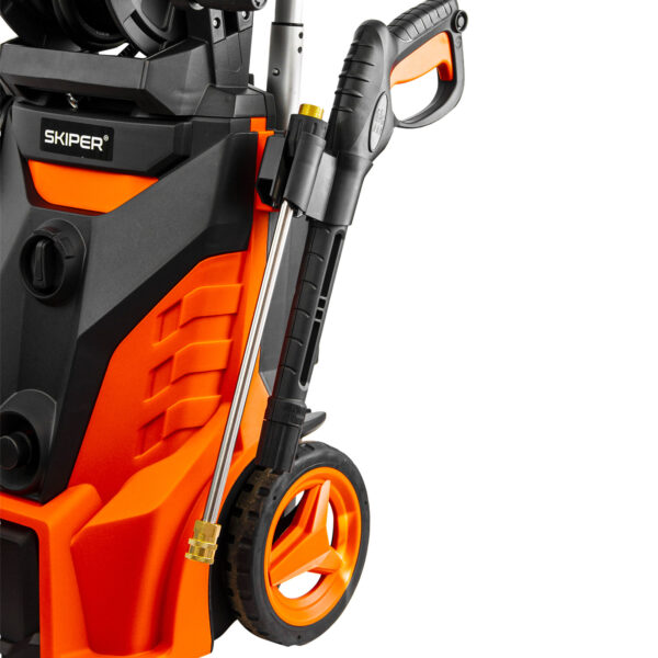 Мойка высокого давления SKIPER PM-210 PRO (2800 Вт, 210 Бар, бесщёт.двиг, 420 л/ч, катушка, щётка) — изображение 7