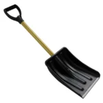 Лопата автомобильная снеговая в сборе (280*365 с 32 мет. чер.) c оцинкованной планкой