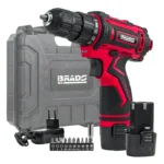 Дрель-шуруповерт аккумуляторный BRADO DF420B в кейсе (12В