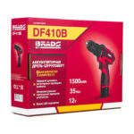 Дрель-шуруповерт аккумуляторный BRADO DF410B в коробке (12В, 1 акк, 1,5 А/ч Li-ion, 2 ск, 35 Нм) 14 Дрель-шуруповерт аккумуляторный BRADO DF410B в коробке (12В, 1 акк, 1,5 А/ч Li-ion, 2 ск, 35 Нм)
