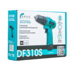 Дрель-шуруповерт аккумуляторный SPEC DF310S в коробке (12В, 1 акк, 1,5 А/ч Li-ion, 2 ск,30 Нм)