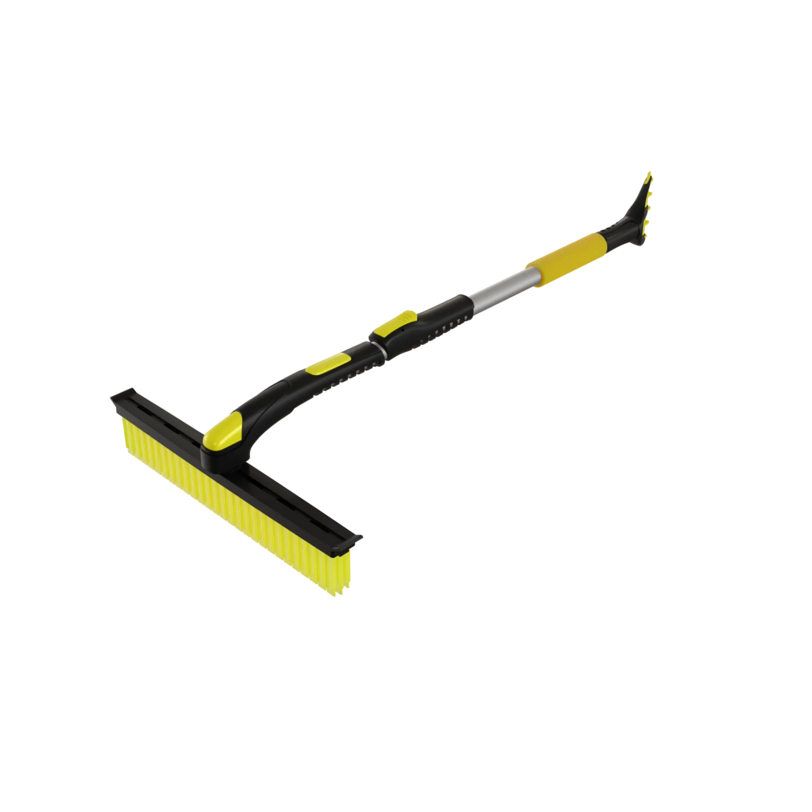 Щетка со скребком Kessler телескопическая (силиконовый ворс,черно-желтая, 940-1280) 1 Щетка со скребком Kessler телескопическая (силиконовый ворс