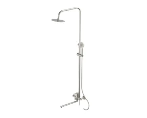 Смеситель (душевая стойка) настенный из нержавеющей стали для ванной комнаты "Oasis" SUS2000MSt_Car