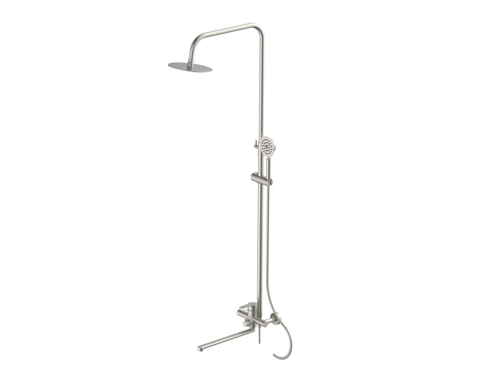 Смеситель (душевая стойка) настенный из нержавеющей стали для ванной комнаты "Oasis" SUS2000MSt_Car 1 Смеситель (душевая стойка) настенный из нержавеющей стали для ванной комнаты "Oasis" SUS2000MSt_Car