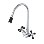 Смеситель латунный для кухни "Oasis" L1002HCGLB (М28×1