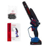 Пила цепная аккумуляторная KATANA AP3209PRO(21В,1x2Ач,бесщёт.,шина20см,защ.кож.,смазка цепи,бесключ. 14 бесключ.