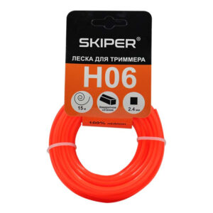 Леска SKIPER H06 (ф 2.4 мм х 15 м квадратн. сеч.