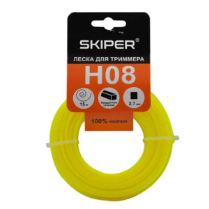Леска SKIPER H08 (ф 2.7 мм х 15 м квадратн. сеч.