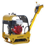 Виброплита SKIPER C160H-W (Honda GX270, 9.0л.с., плита 65х42см., 30.5кН, 15м/мин, реверс, колеса) 6 плита 65х42см.