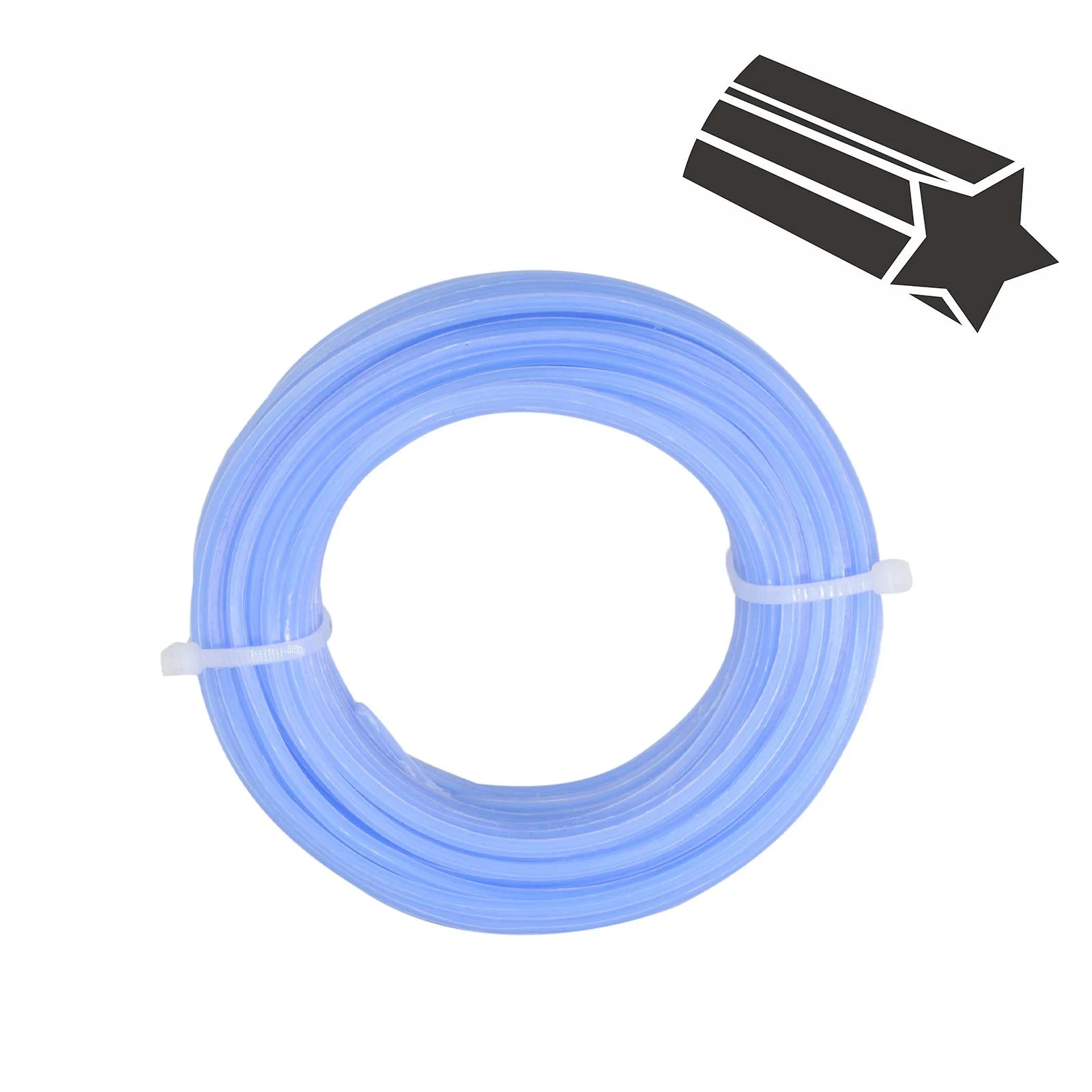 Леска триммерная SKIPER звезда, 2.0 мм, длина 15 м (коробка 50 шт, цена за коробку) 1 Леска триммерная SKIPER звезда