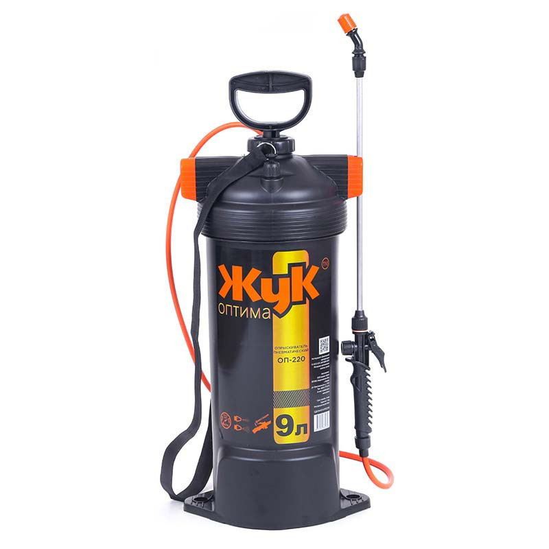 Опрыскиватель Жук Оптима 9л, пневматический, плечевой. 1 Опрыскиватель Жук Оптима 9л