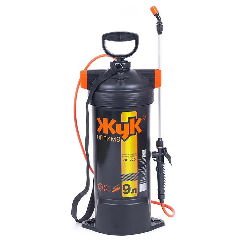 Опрыскиватель Жук Оптима 9л, пневматический, плечевой. 1 Опрыскиватель Жук Оптима 9л
