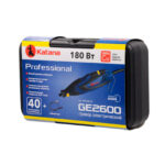 Гравер электрический KATANA GE2600 (40 акс,180 вт,8000-30000 об/м,цанги 2,3-3,2мм,гибк.вал,в чем.) 14 гибк.вал