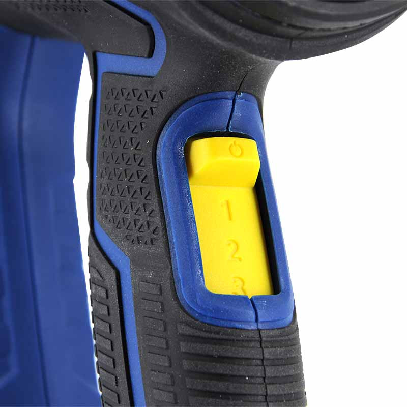 Фен строительный KATANA FS3003 (2000 Вт, 3 скор., 60/350/600 °С, ступенч. рег., 500/300/500 л/мин) 4 ступенч. рег.