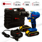 Дрель-шуруповерт аккумуляторный KATANA PROdrive 1815 (18В, 2 акк, 1,5 А/ч Li-ion, 2 ск, 28 Нм, кейс) 8 Дрель-шуруповерт аккумуляторный KATANA PROdrive 1815 (18В