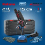 Пила цепная аккумуляторная KATANA AP4207(21В,1x2Ач,шина15см,защ.кож.,смазка цепи,бесключ.,кейс) 4 Пила цепная аккумуляторная KATANA AP4207(21В