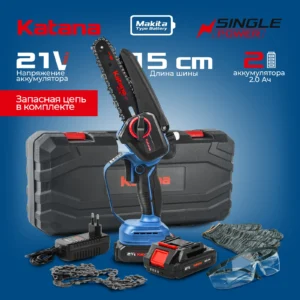 Пила цепная аккумуляторная KATANA AP4208-1(21В