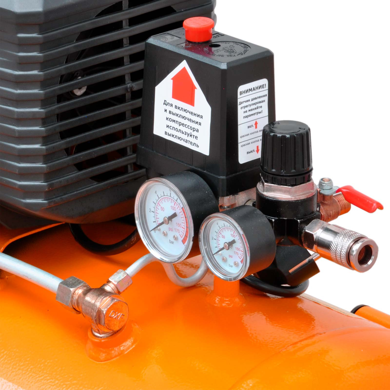 Воздушный компрессор SKIPER AR50B (до 260 л/мин, 8 атм, 50 л, 230 В, 1.80 кВт) 5 1.80 кВт)