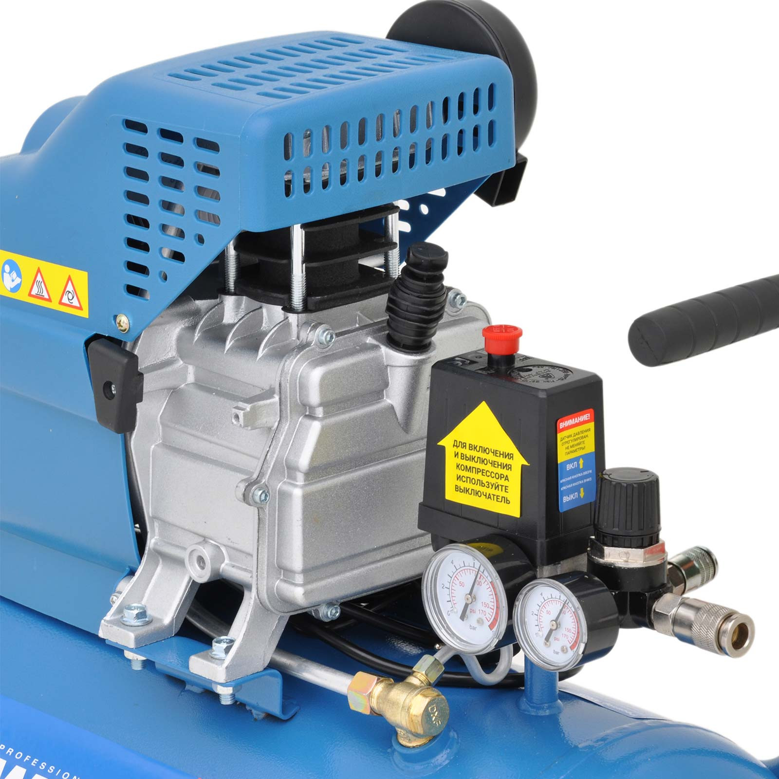 Воздушный компрессор WELT AR25LT (до 235 л/мин, 8 атм, 25 л, 230 В, 1.50 кВт) 5 1.50 кВт)