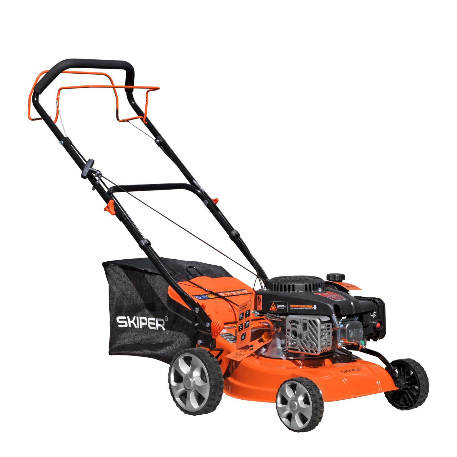 Газонокосилка бензиновая SKIPER GW401S (40 см, самоход, Loncin 4 лс, сталь.дека, травосб.45 л, +НОЖ) 2 самоход