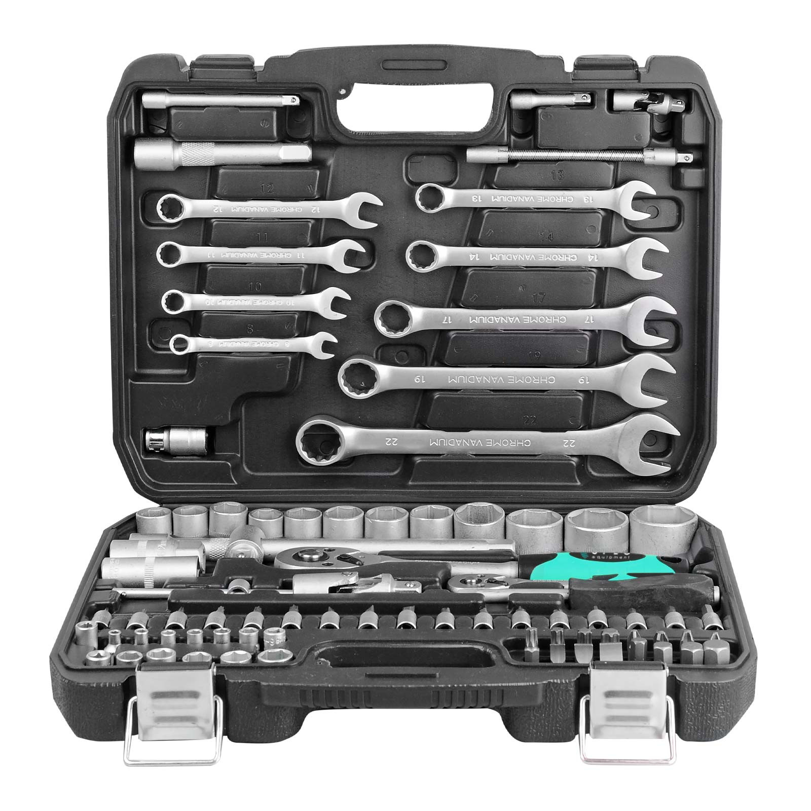 Набор головок бит и ключей 82пр. SPEC (1/4", 1/2", 6 граней) (CK115-82) 3 6 граней) (CK115-82)