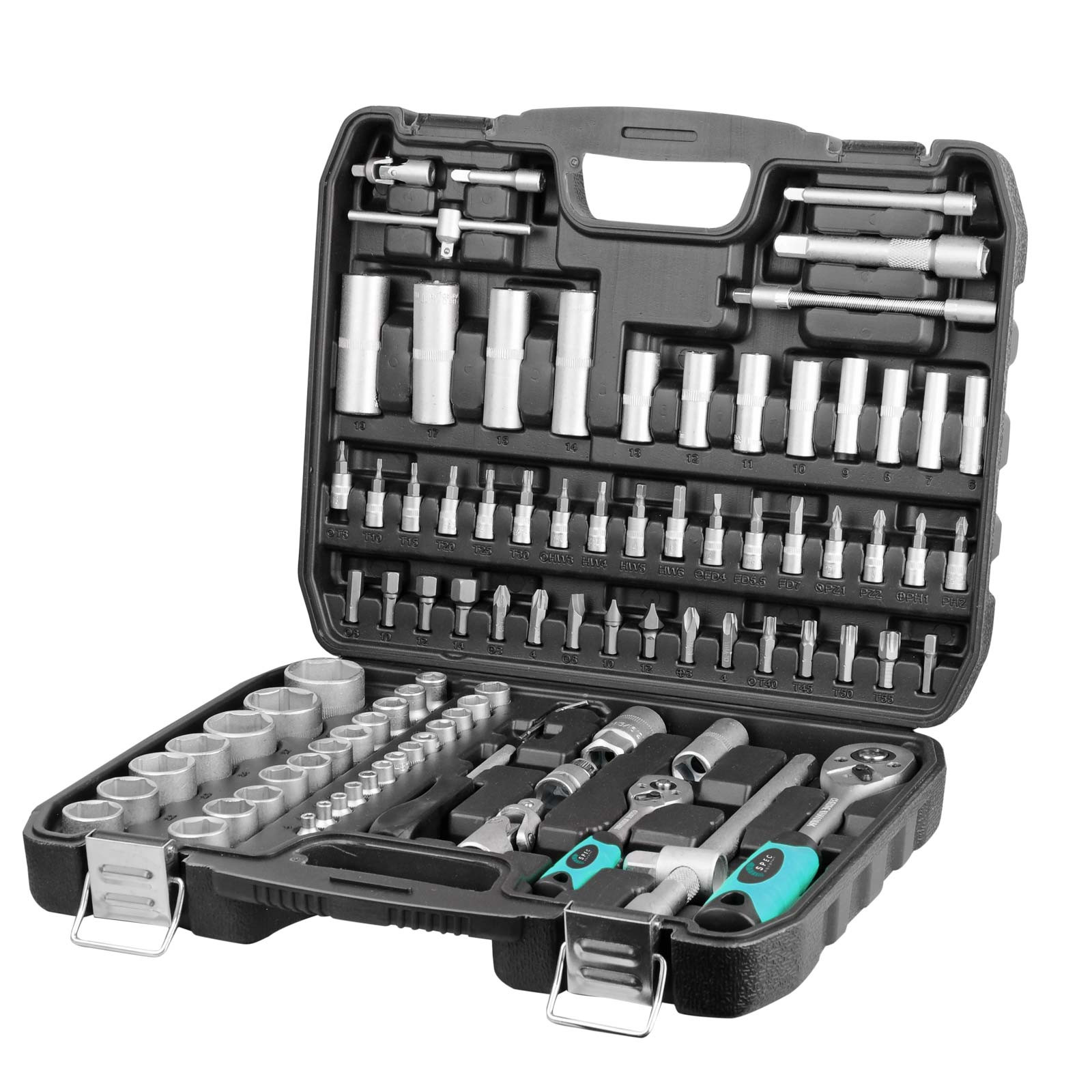 Набор головок и бит 94пр. SPEC (1/4", 1/2", 6 граней) (CK115-94) 2 1/2"