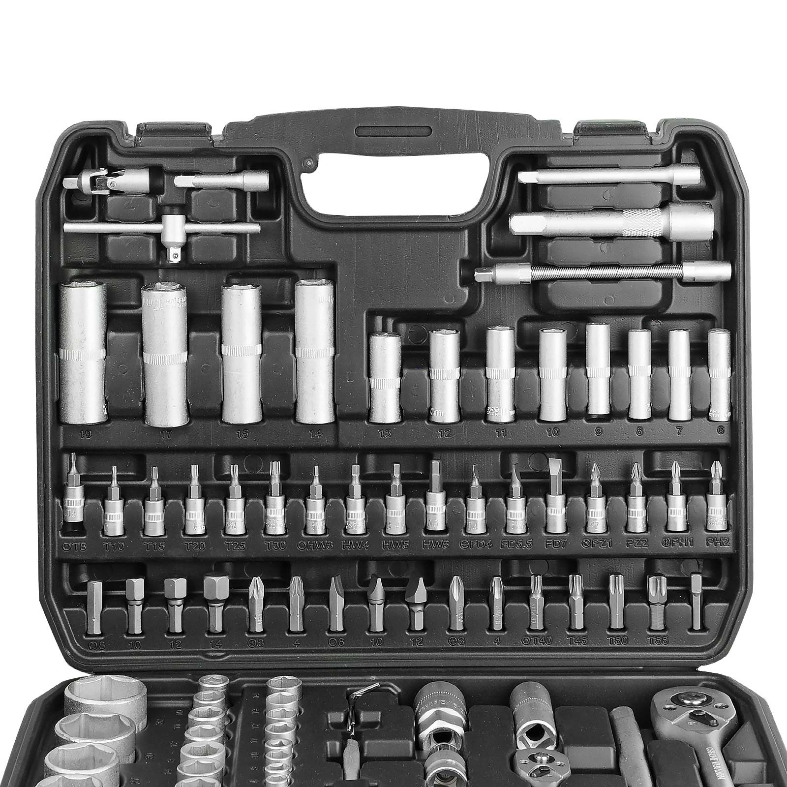 Набор головок и бит 94пр. SPEC (1/4", 1/2", 6 граней) (CK115-94) 5 Набор головок и бит 94пр. SPEC (1/4", 1/2", 6 граней) (CK115-94) — изображение 5