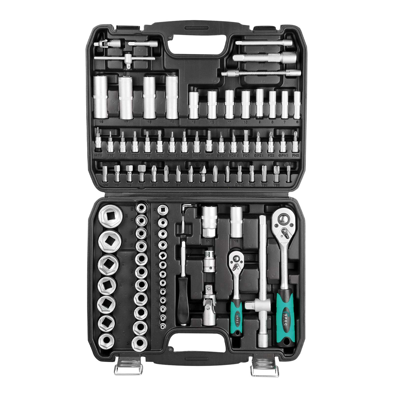 Набор головок и бит 94пр. SPEC (1/4", 1/2", 6 граней) (CK115-94) 6 Набор головок и бит 94пр. SPEC (1/4", 1/2", 6 граней) (CK115-94) — изображение 6